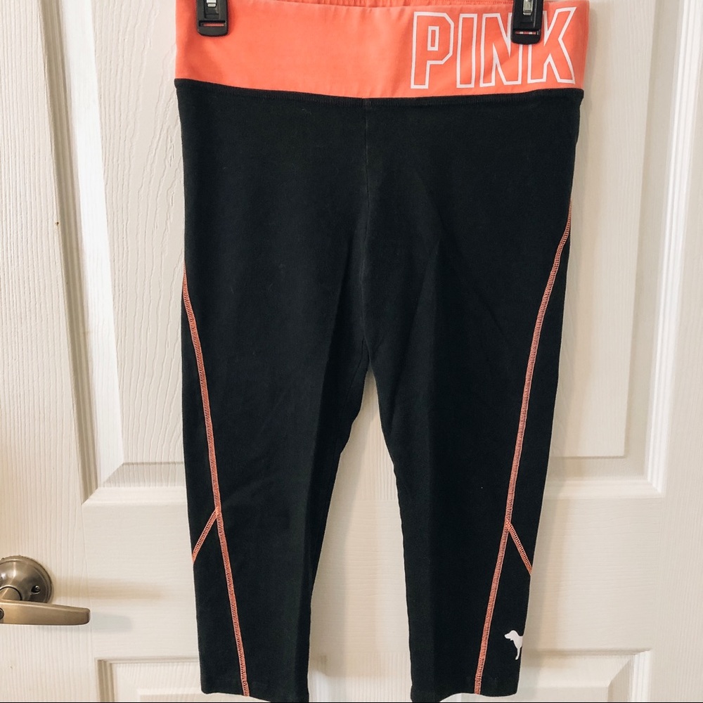 VS PINK cropped yoga leggings